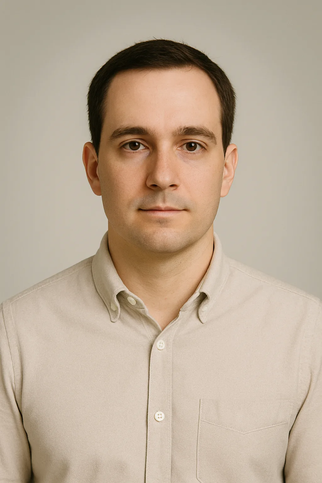 “vertical portrait of Dr. Ethan Marlowe with rounded framing and soft scientific lighting”