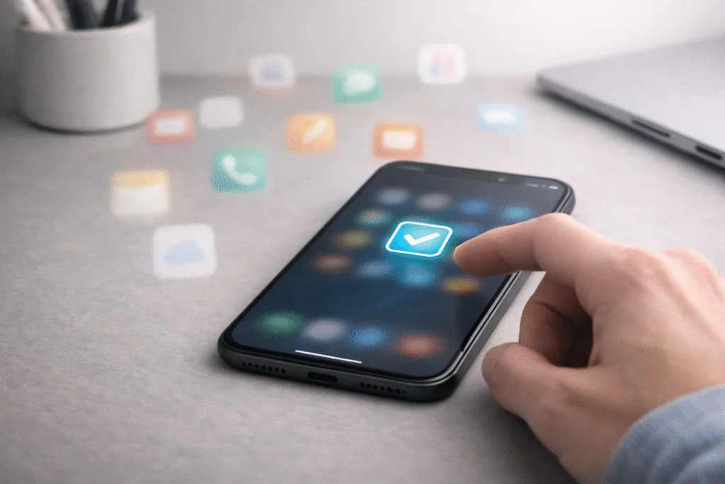 How to Choose the Right App Without Wasting Time Testing Them All person choosing the right app on a smartphone efficiently