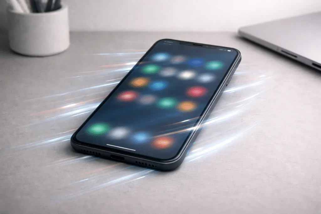 smartphone running smoothly with optimized performance