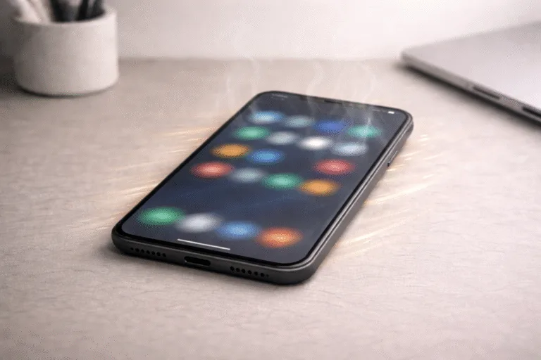 smartphone overheating due to background activity and heat buildup